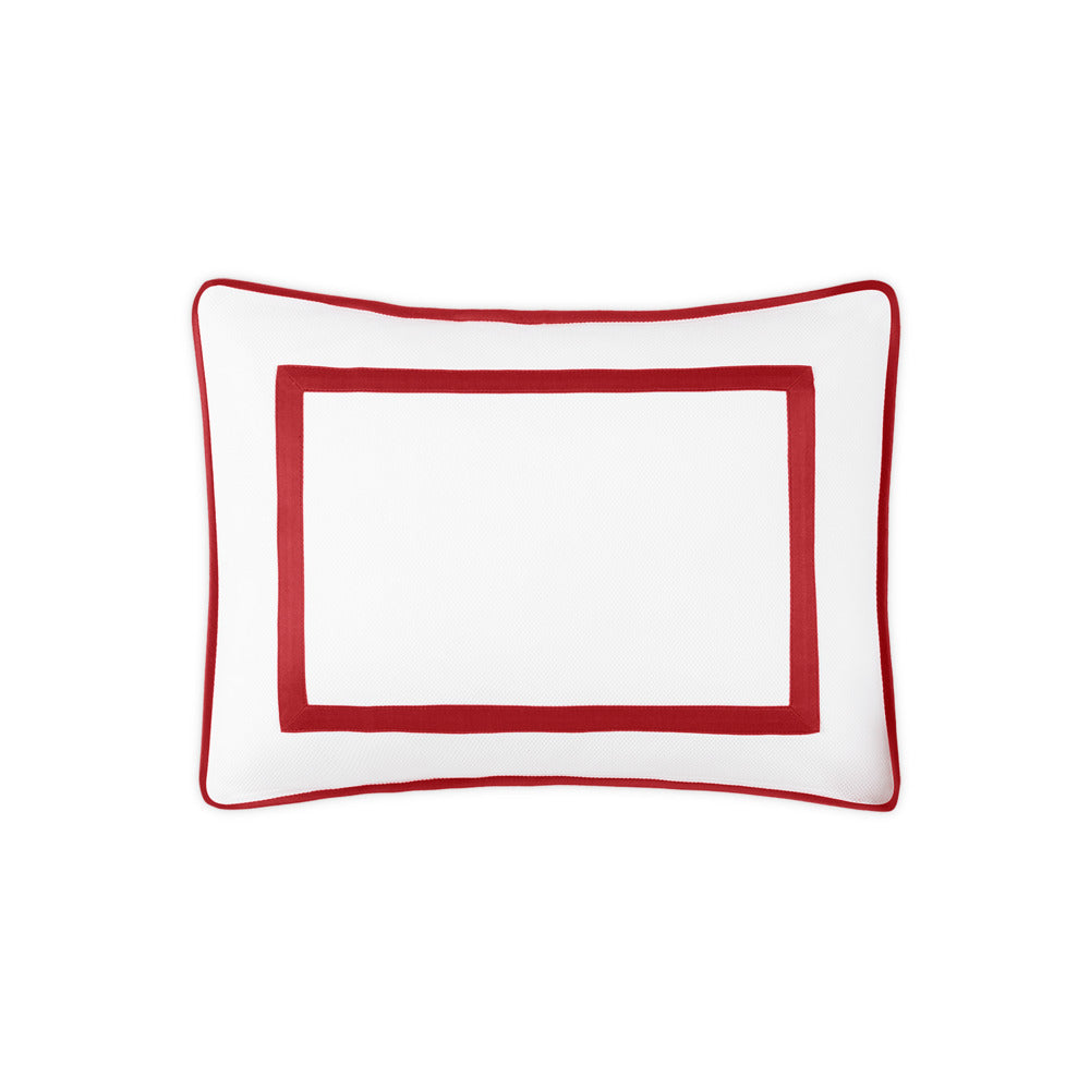 Louise Pique Sham Scarlet Standard 