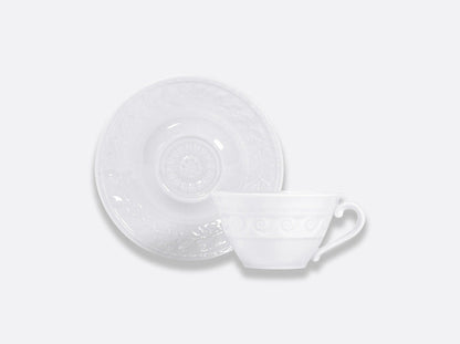 Louvre Tea Cup & Saucer 5 Oz by Bernardaud 