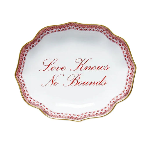 "Love Knows No Bounds" Ring Tray by Mottahedeh 