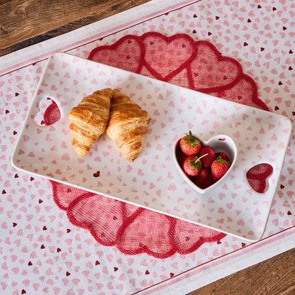 Love You More 16" Tray - Pink by Juliska 2