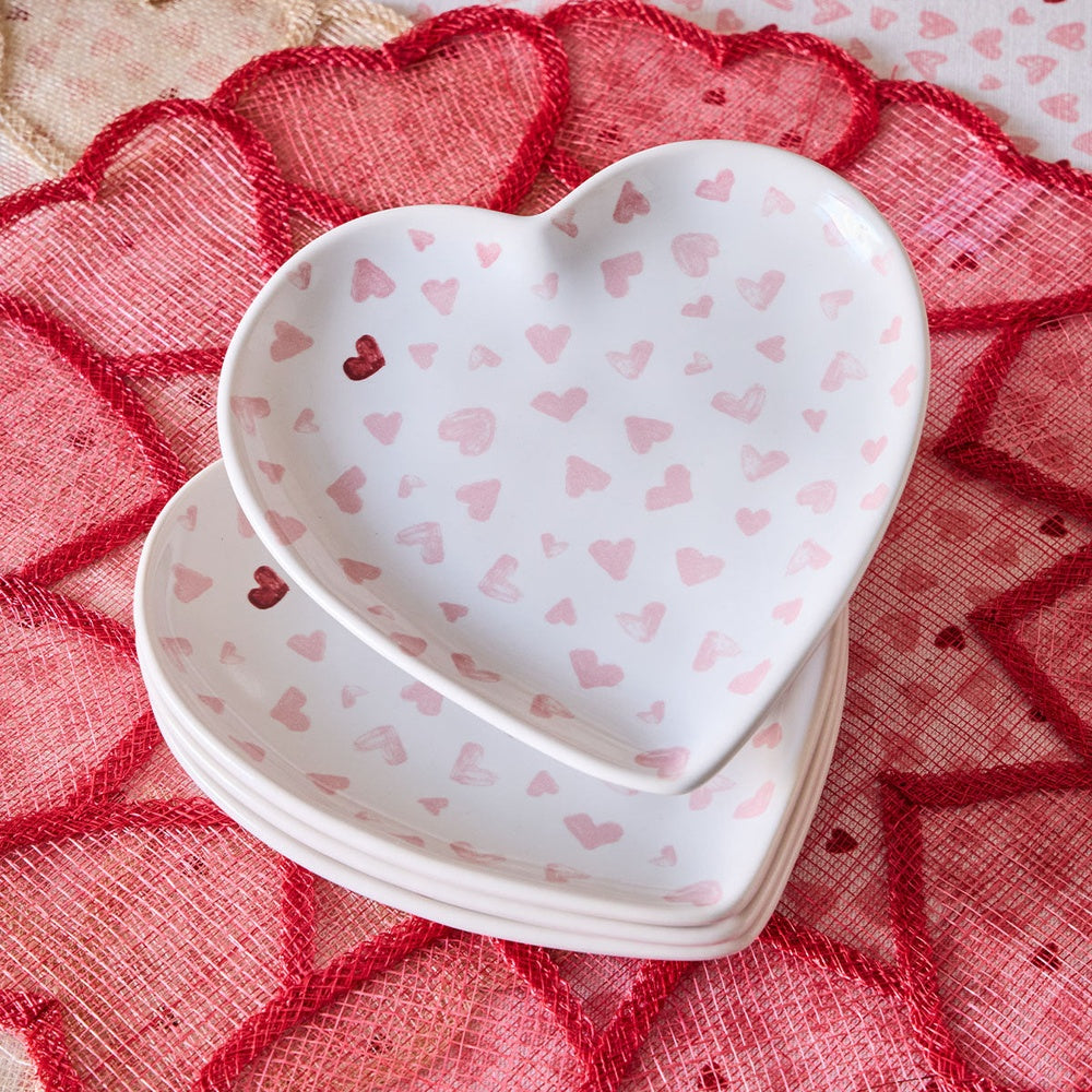 Love You More 7" Heart Tray - Pink by Juliska 2