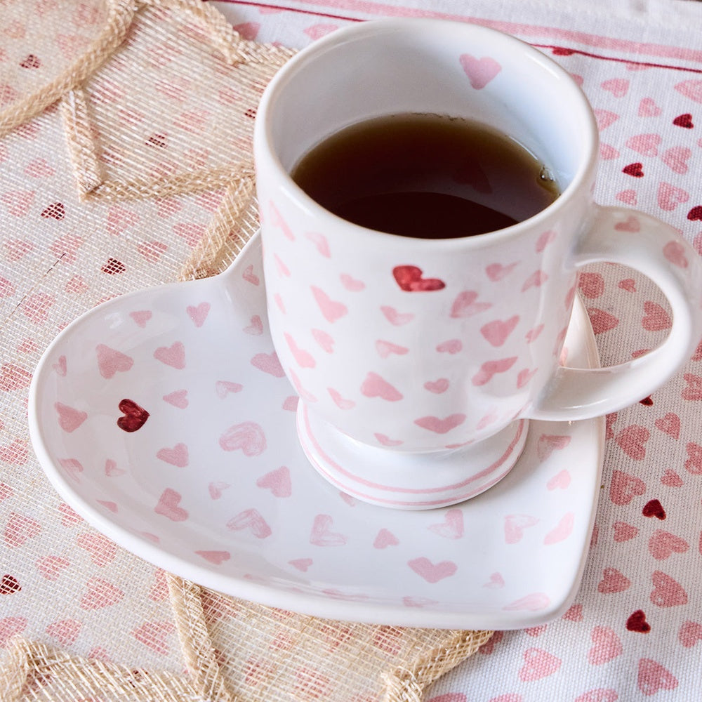 Love You More 7" Heart Tray - Pink by Juliska 3