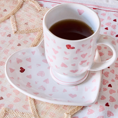 Love You More 7" Heart Tray - Pink by Juliska 3