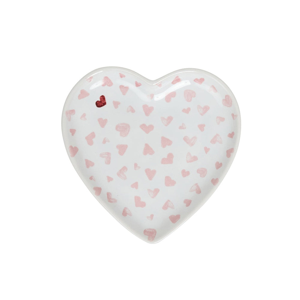 Love You More 7" Heart Tray - Pink by Juliska 
