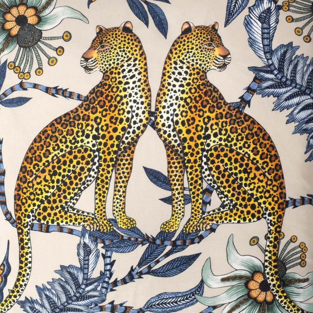 Lovebird Leopards Pillow Silk by Ngala Trading Company Additional Image - 16