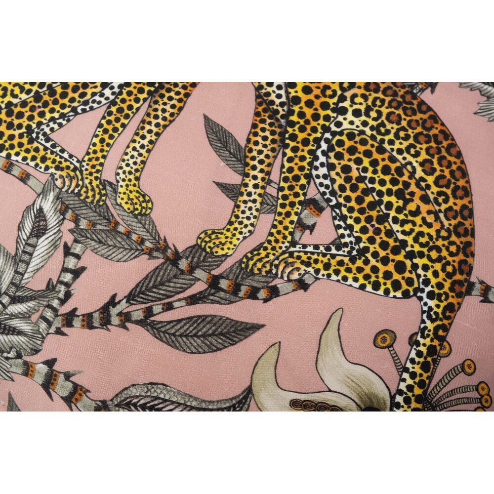 Lovebird Leopards Pillow Silk by Ngala Trading Company Additional Image - 3