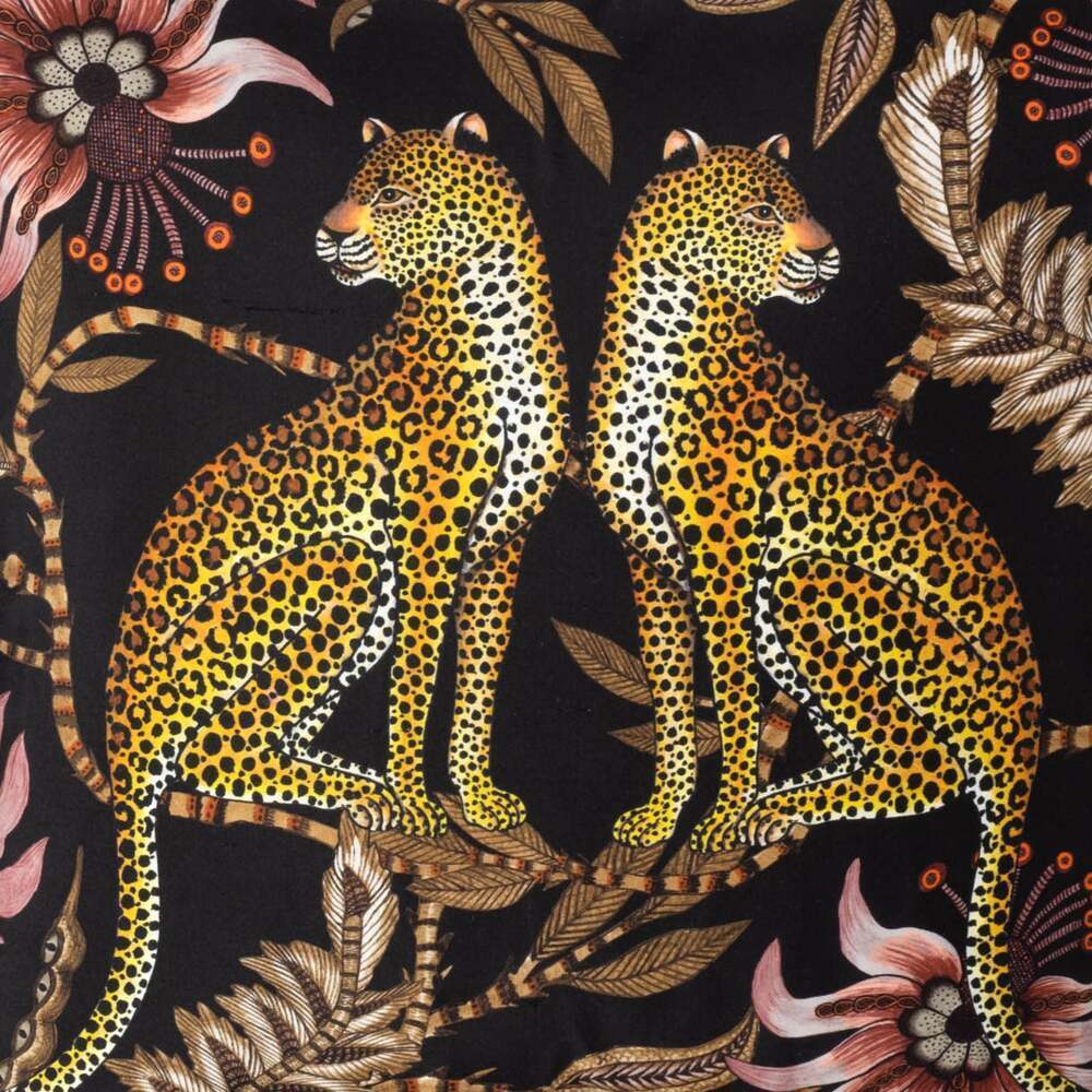 Lovebird Leopards Pillow Silk by Ngala Trading Company Additional Image - 8