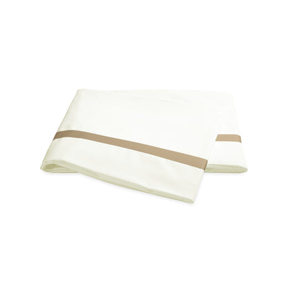 Lowell Flat Sheet Ivory & Champagne 