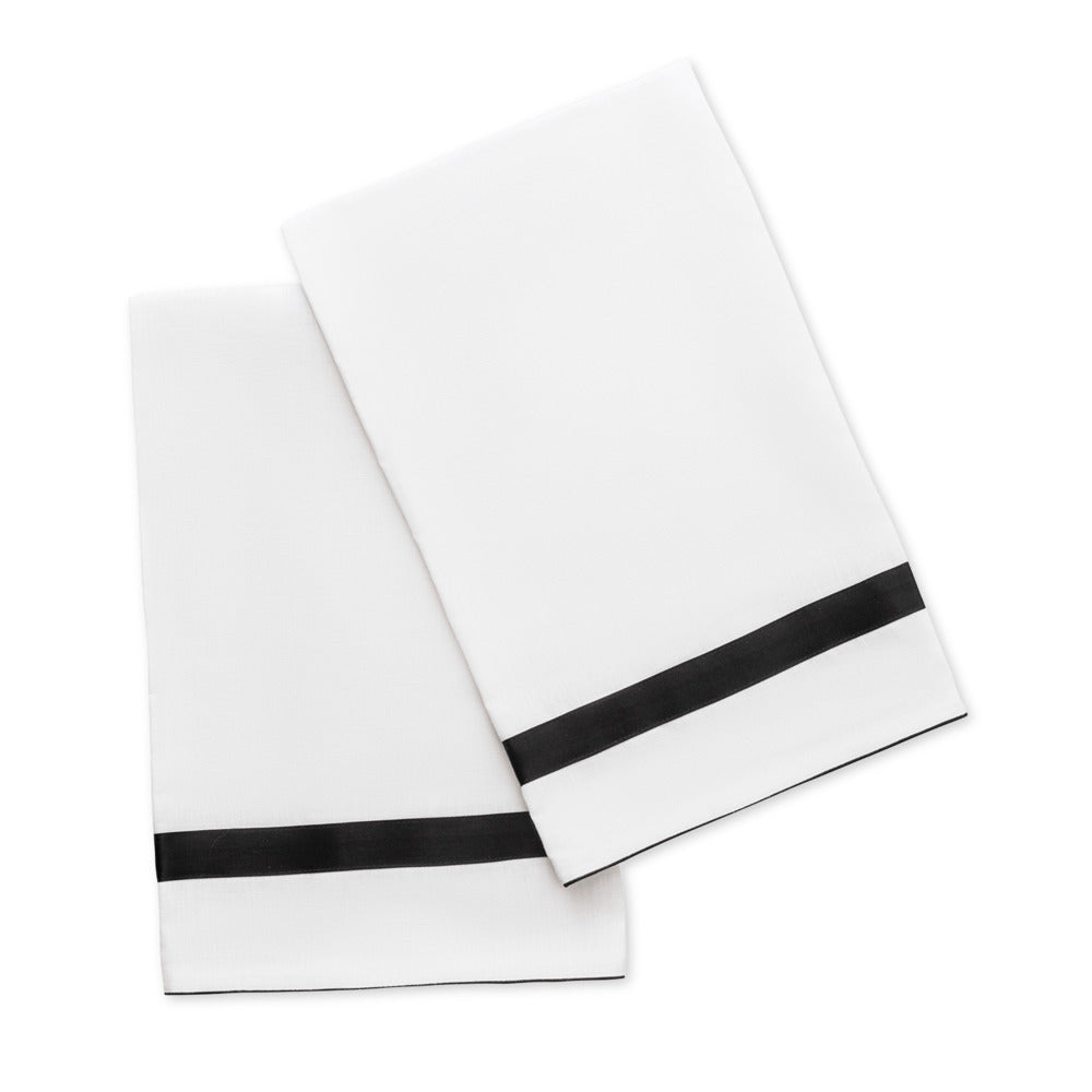 Lowell Guest Towels set of 2 Black 