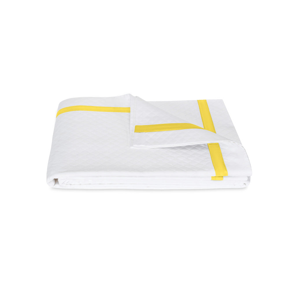 Lowell Matelasse Coverlet Lemon 