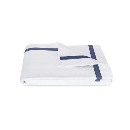 Lowell Matelasse Coverlet Steel Blue 