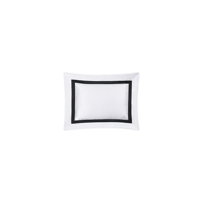 Lowell Matelasse Sham Black Boudoir 