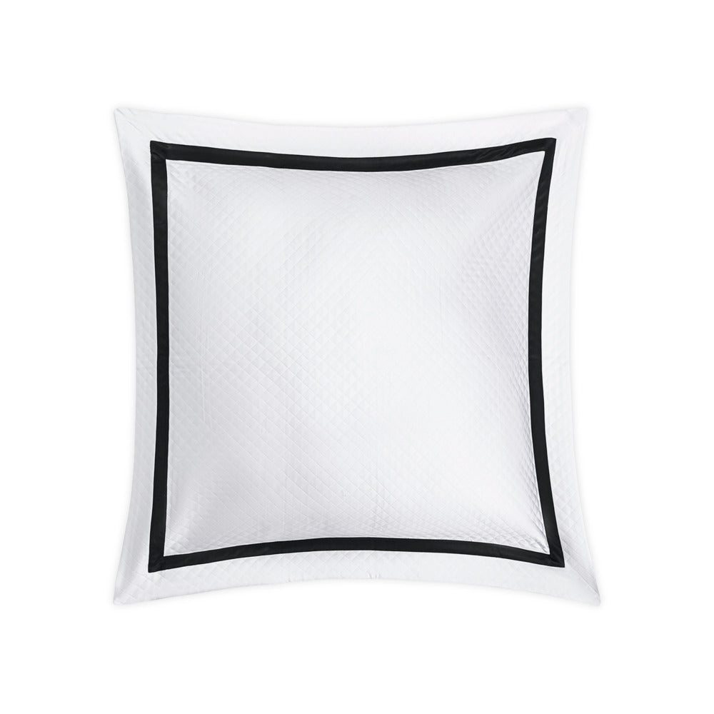 Lowell Matelasse Sham Black Euro 
