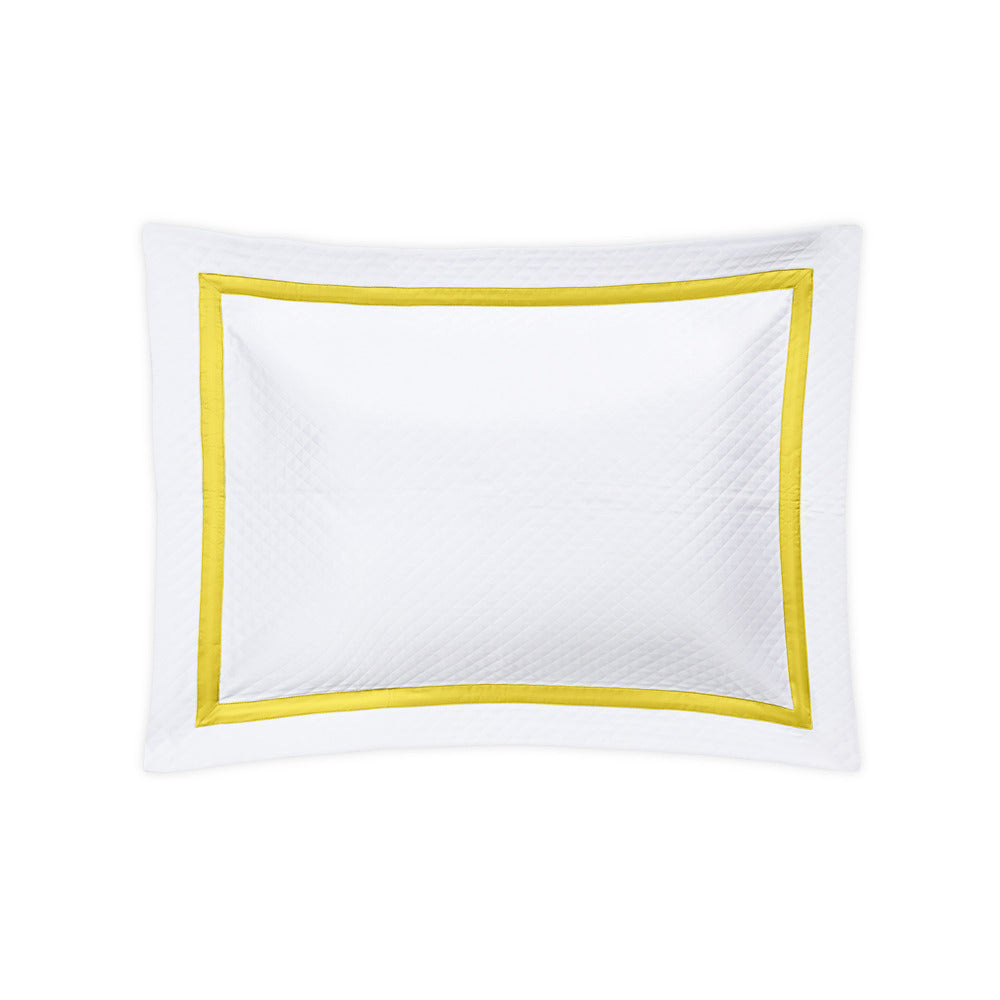 Lowell Matelasse Sham Lemon Standard 