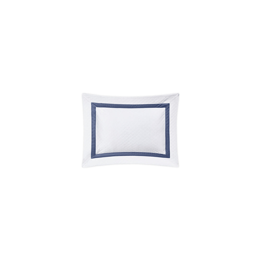 Lowell Matelasse Sham Steel Blue Boudoir 