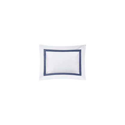 Lowell Matelasse Sham Steel Blue Boudoir 