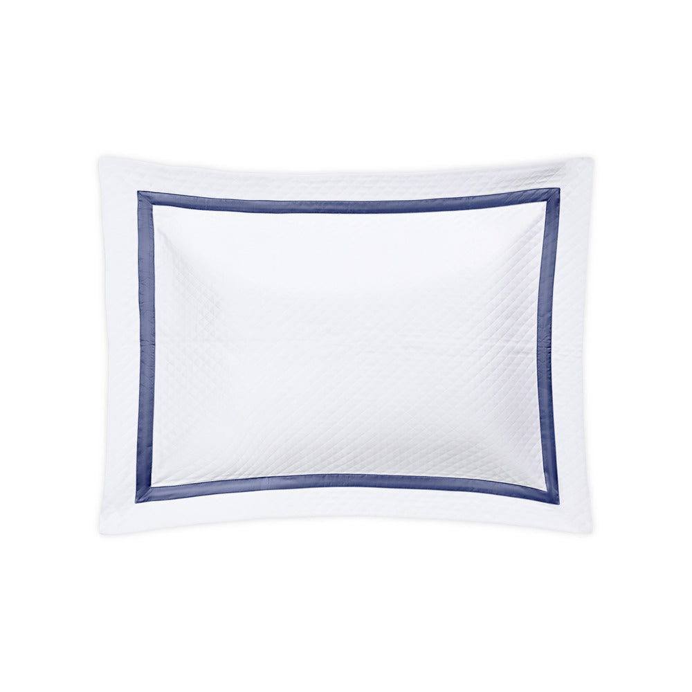 Lowell Matelasse Sham Steel Blue Standard 