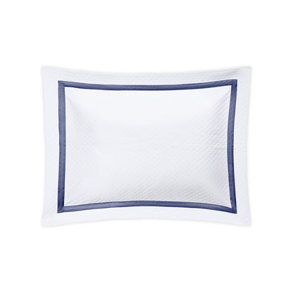 Lowell Matelasse Sham Steel Blue Standard 
