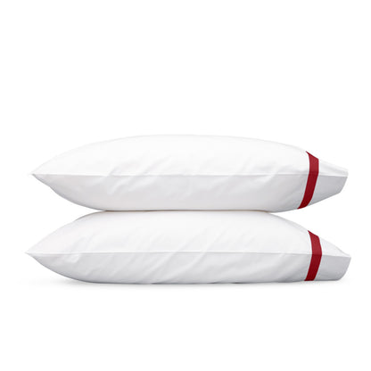 Lowell Pillowcase Pair Scarlet 