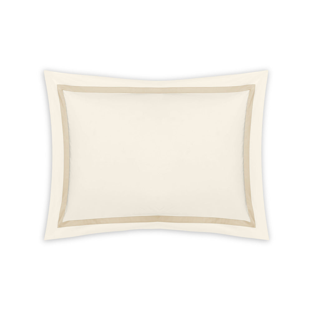 Lowell Sham Ivory & Champagne Standard 
