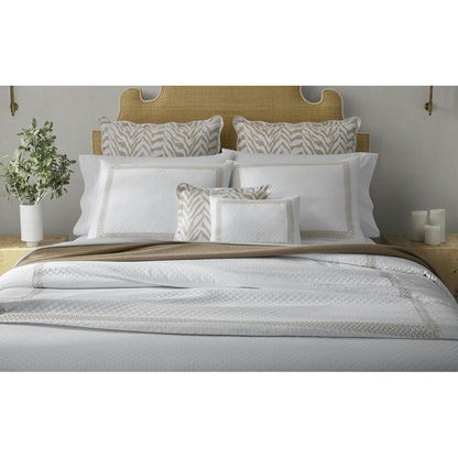 Luca Hemstitch Duvet Cover Bone 4