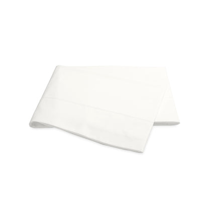 Luca Hemstitch Flat Sheet Bone 