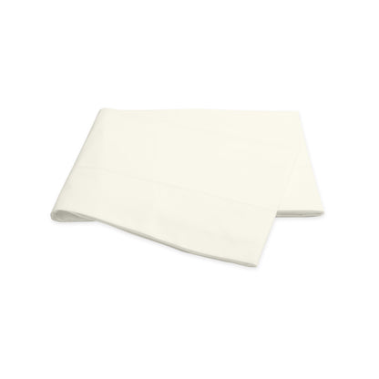 Luca Hemstitch Flat Sheet Ivory 