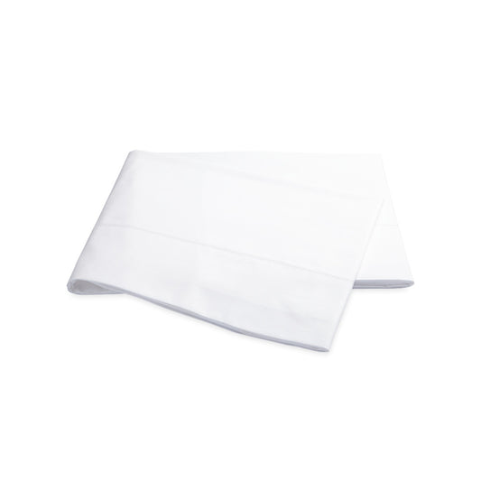 Luca Hemstitch Flat Sheet White 