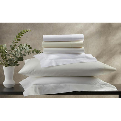 Luca Hemstitch Pillowcase Pair Bone 2