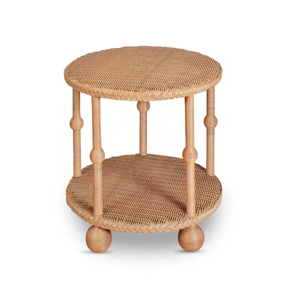 Lucas Wicker Drinks Table by Bunny Williams Home