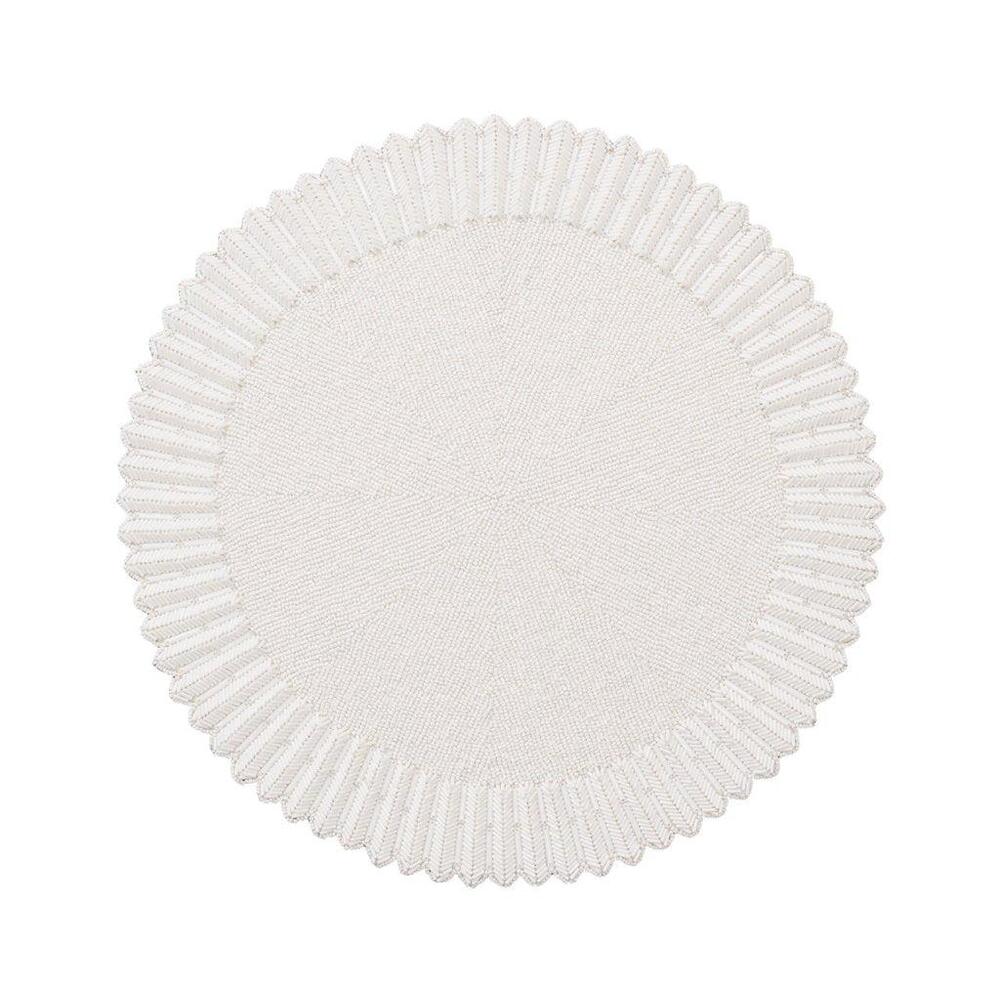 Lumina Placemat in White - Set of 2 by Kim Seybert 