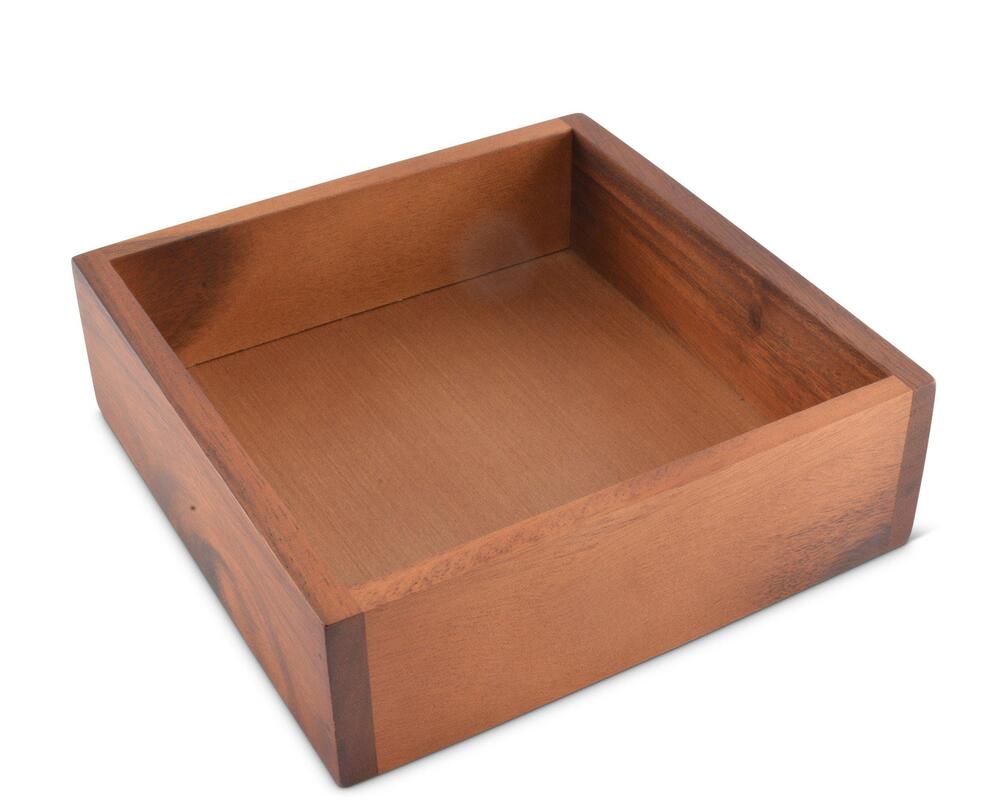 Luncheon Wood Napkin Box by Arthur Court Designs 3