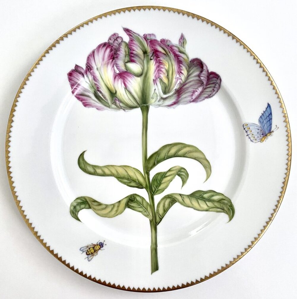 MA1 - Botanical Art Dinner Plate by Anna Weatherley