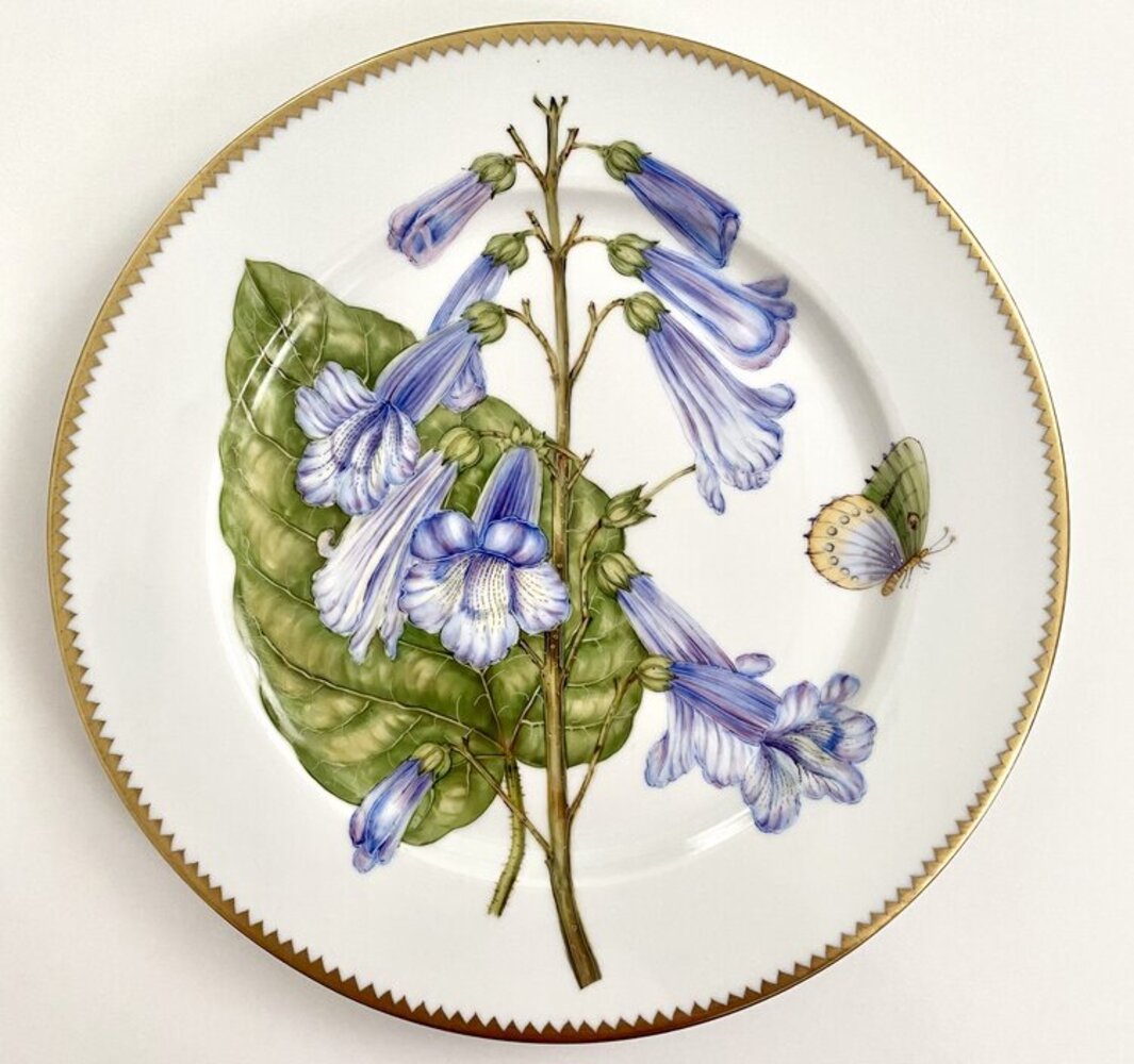 MA4 - Botanical Art Dinner Plate by Anna Weatherley