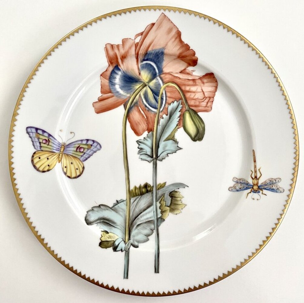 MA5 - Botanical Art Dinner Plate by Anna Weatherley