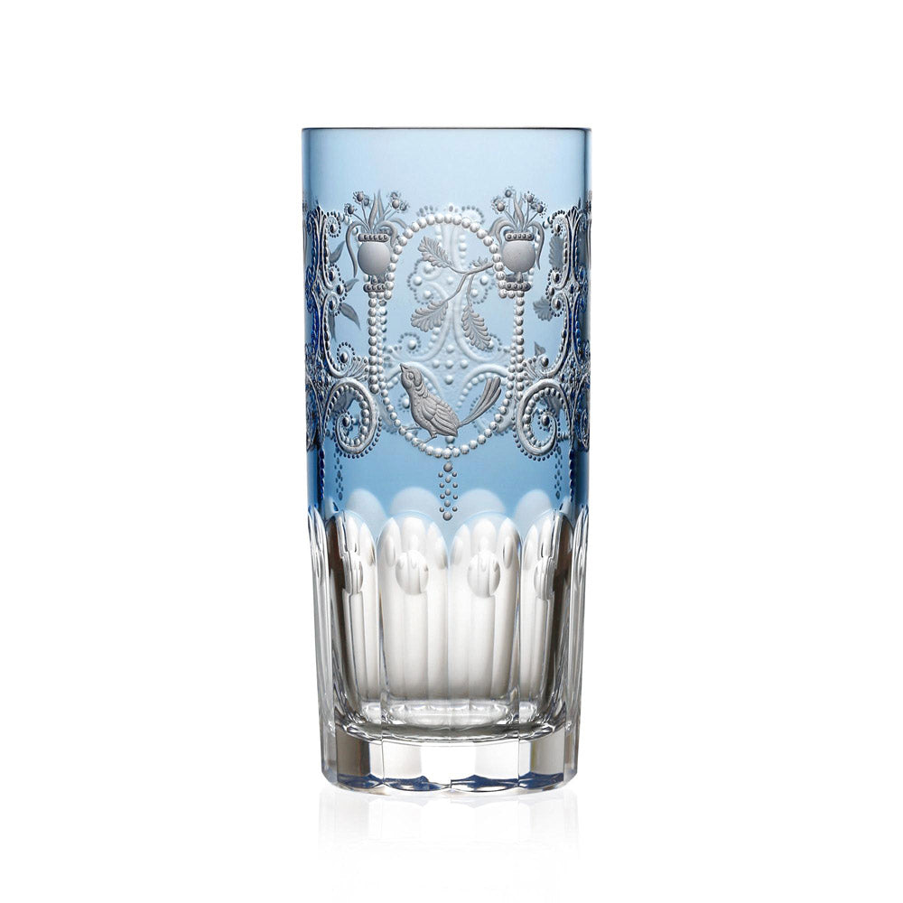 Madeira Sky Blue Highball by Varga Crystal 