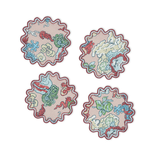 Magic Mountain Cocktail Napkin set of 4 Paradise 