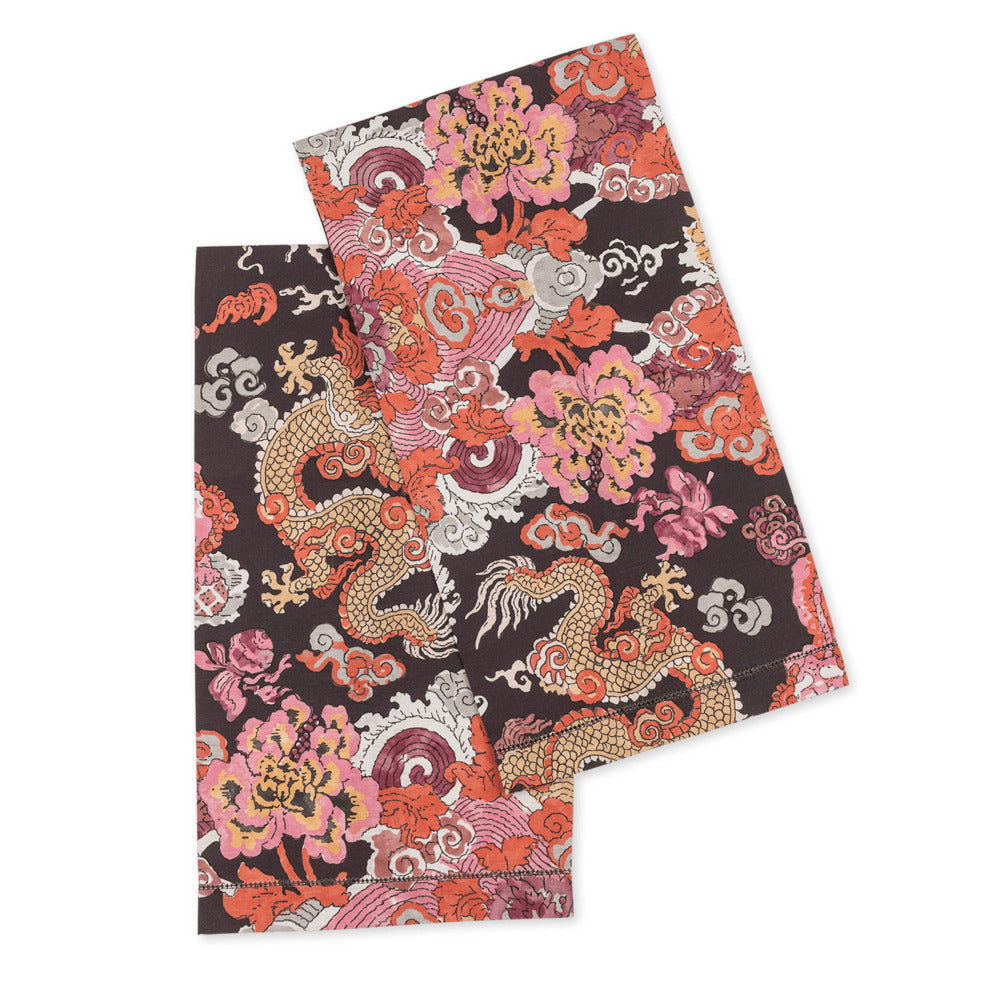 Magic Mountain Guest Towels set of 2 Chocolate Persimmon 