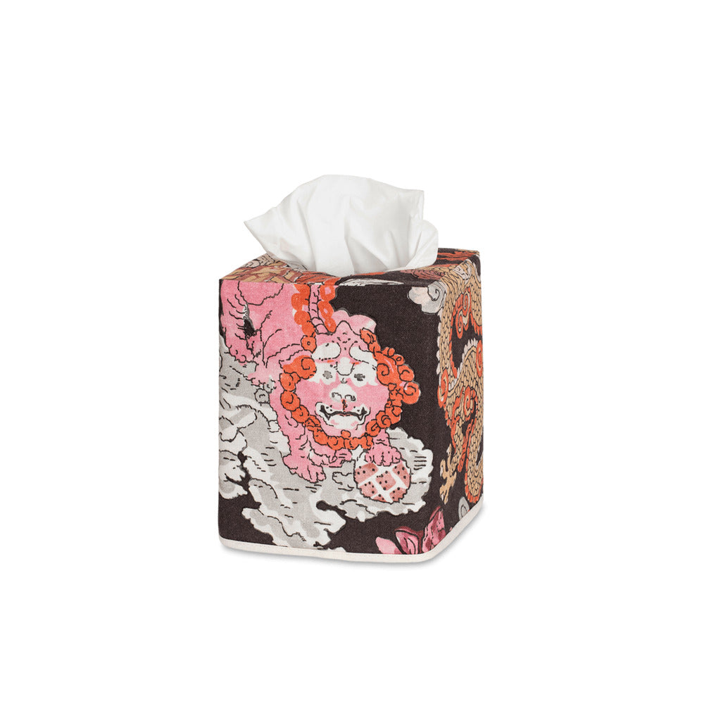 Magic Mountain Tissue Box Cover Chocolate Persimmon 