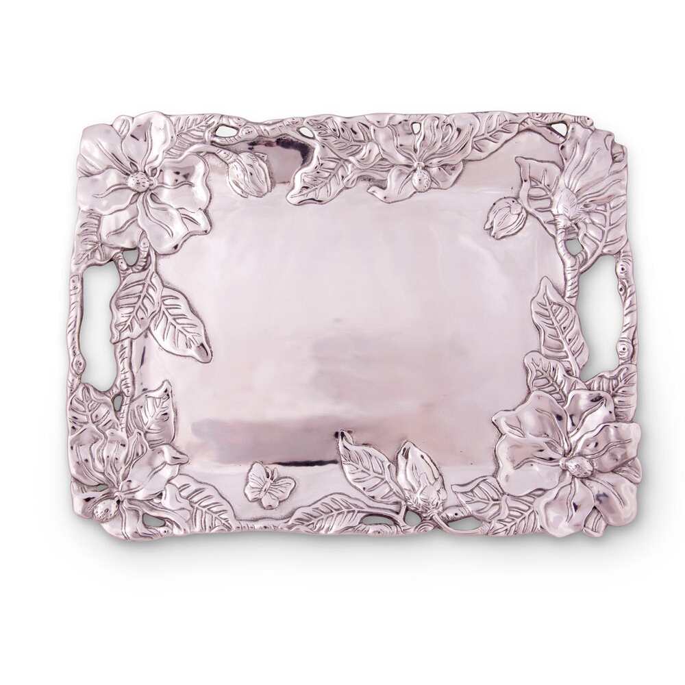 Magnolia Clutch Tray by Arthur Court Designs Additional Image -1