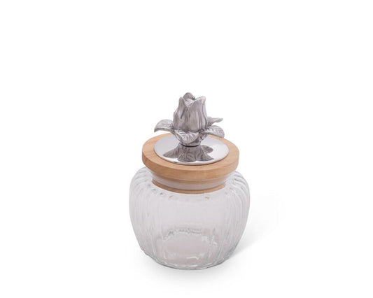 Magnolia Glass Canister by Arthur Court Designs