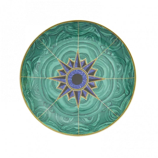 Malachite Dessert Plate by Mottahedeh