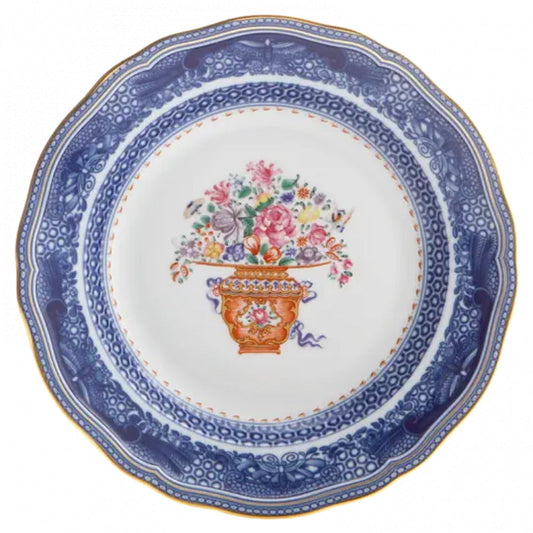 Mandarin Bouquet Rim Soup Plate by Mottahedeh