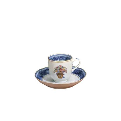 Mandarin Bouquet Tea Cup & Saucer by Mottahedeh Additional Image -1