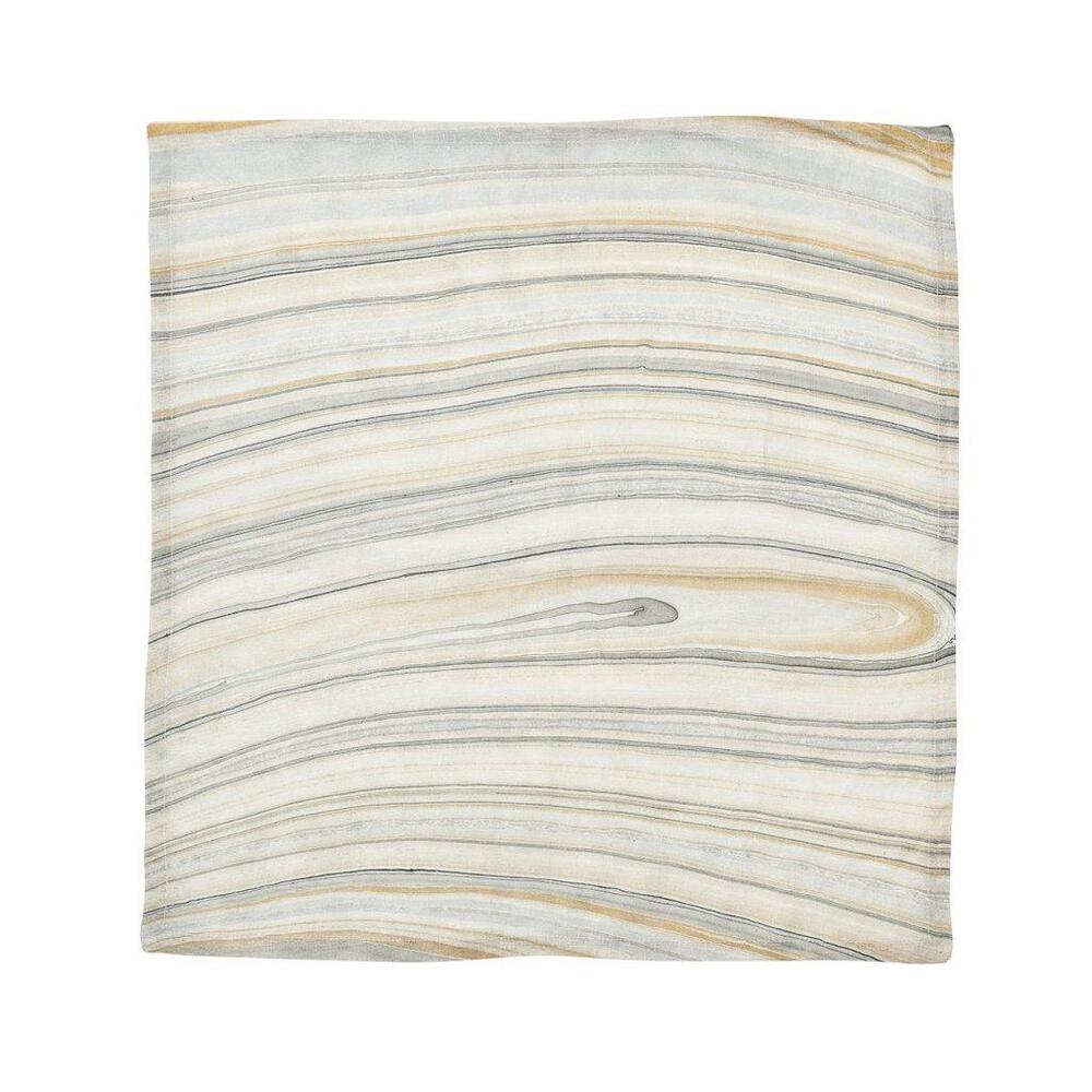 Marbled Napkin in Beige - Taupe & Gray - Set of 4 by Kim Seybert 4