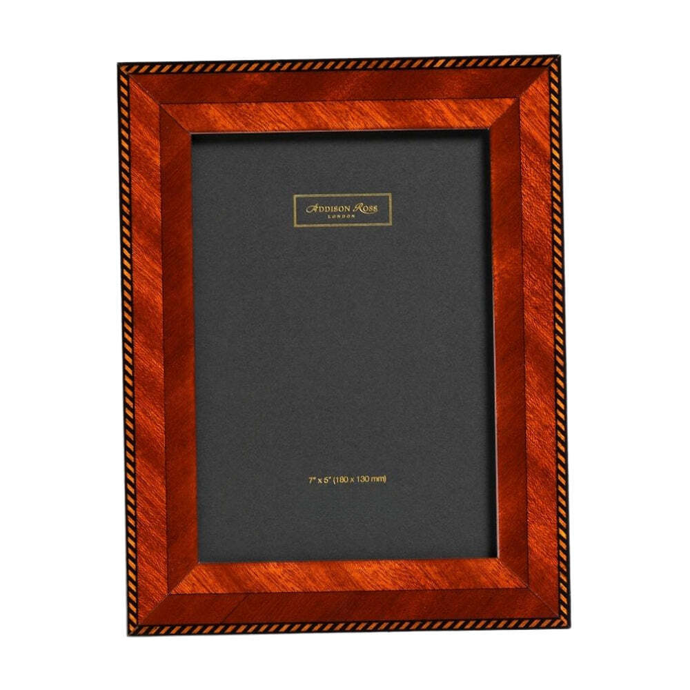 Marquetry Picture Frame: Poplar Veneer & Taffeta Back by Addison Ross 