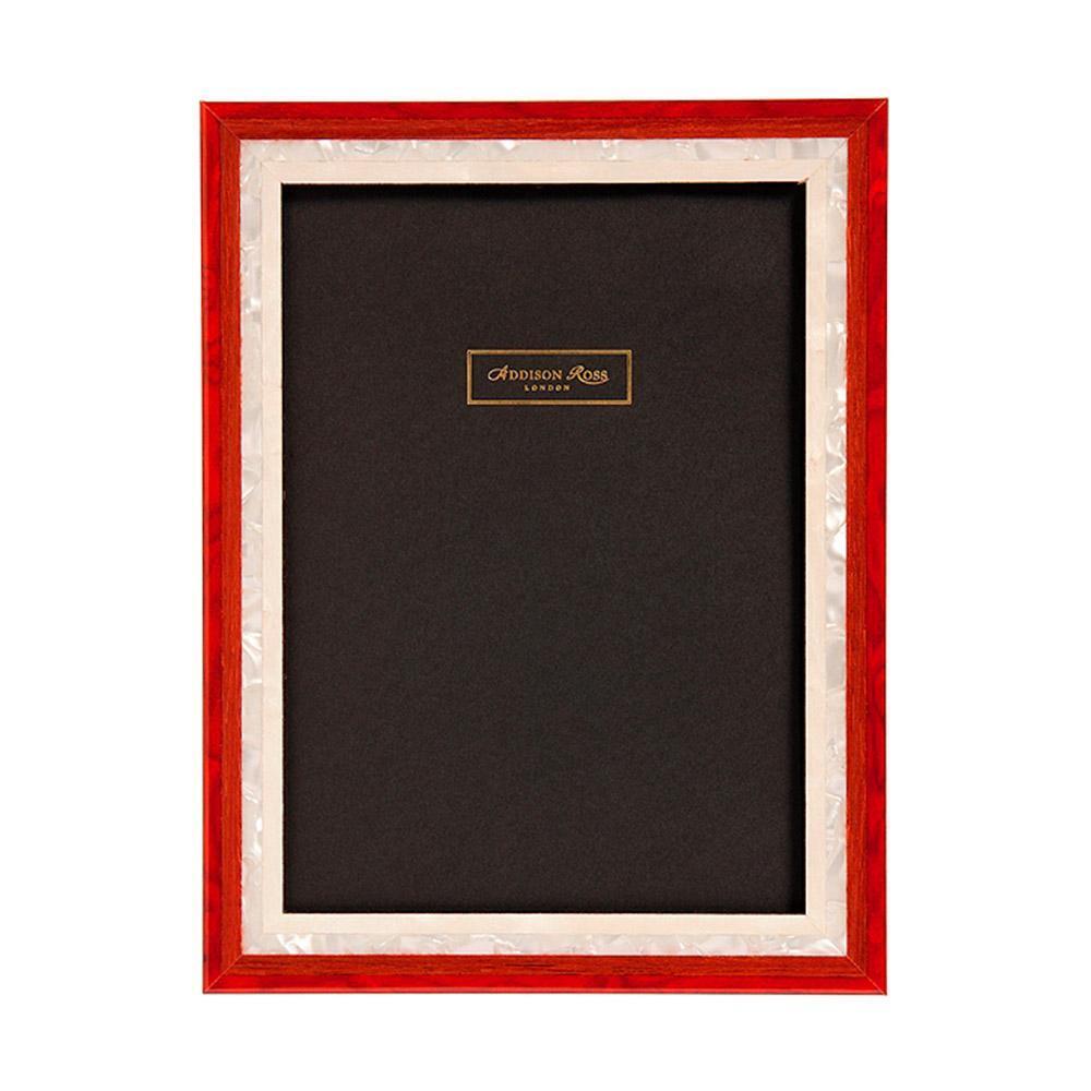 Marquetry Picture Frame Subhead: Red Stripe by Addison Ross 