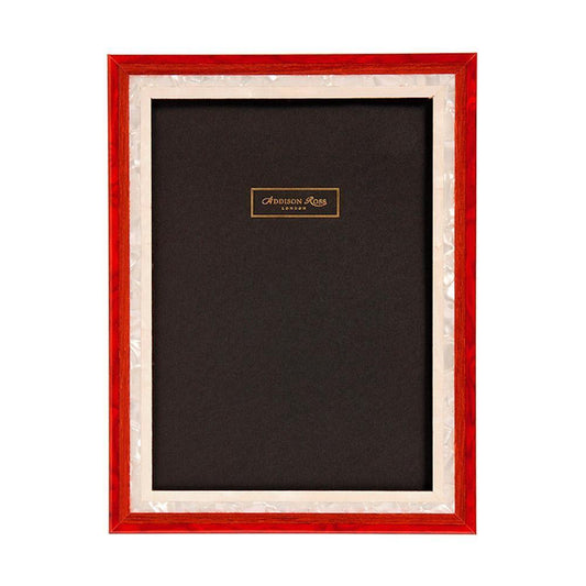 Marquetry Picture Frame Subhead: Red Stripe by Addison Ross 