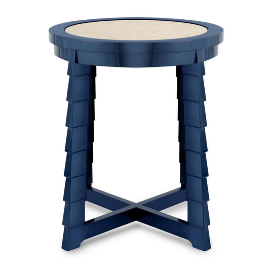 Mateo Drink Table - Blue by Bunny Williams Home