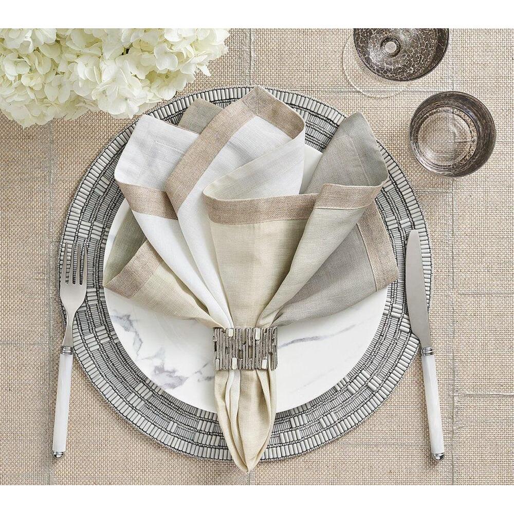 Matrix Placemat in Gray - Set of 2 by Kim Seybert 1